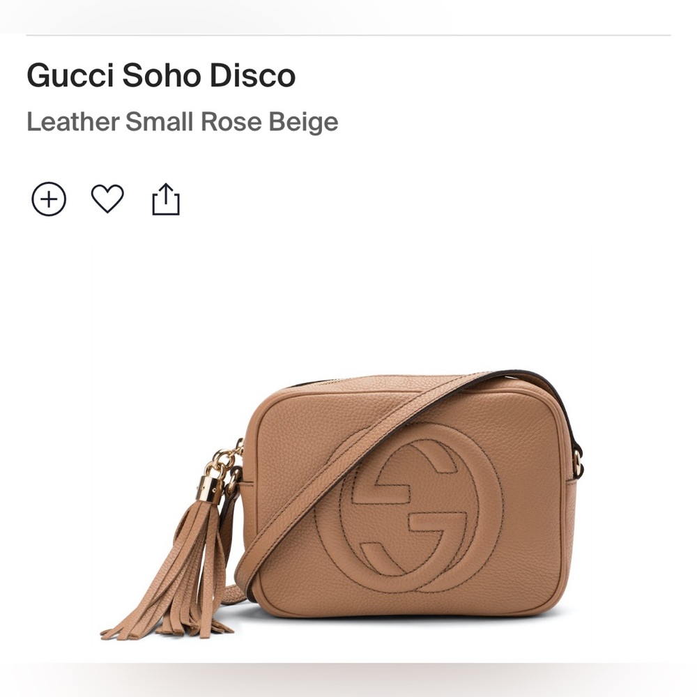 Gucci Soho Disco Cross Body Leather Bag
